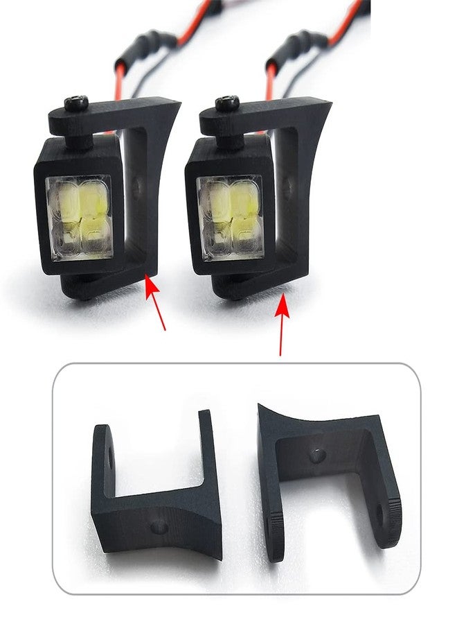 RCLIONS مصباح أمامي LED من RCLIONS، لون أبيض، مناسب لسيارات التحكم عن بعد من طراز Axial SCX24 AXI00005 AXI00002 بمقياس 1/24. - Image 3